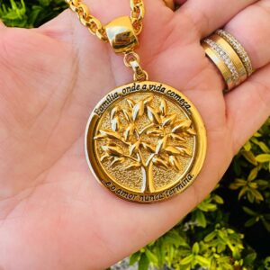 Colar árvore da vida personalizado com foto