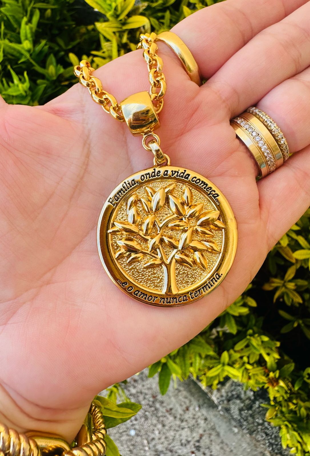 Colar árvore da vida personalizado com foto